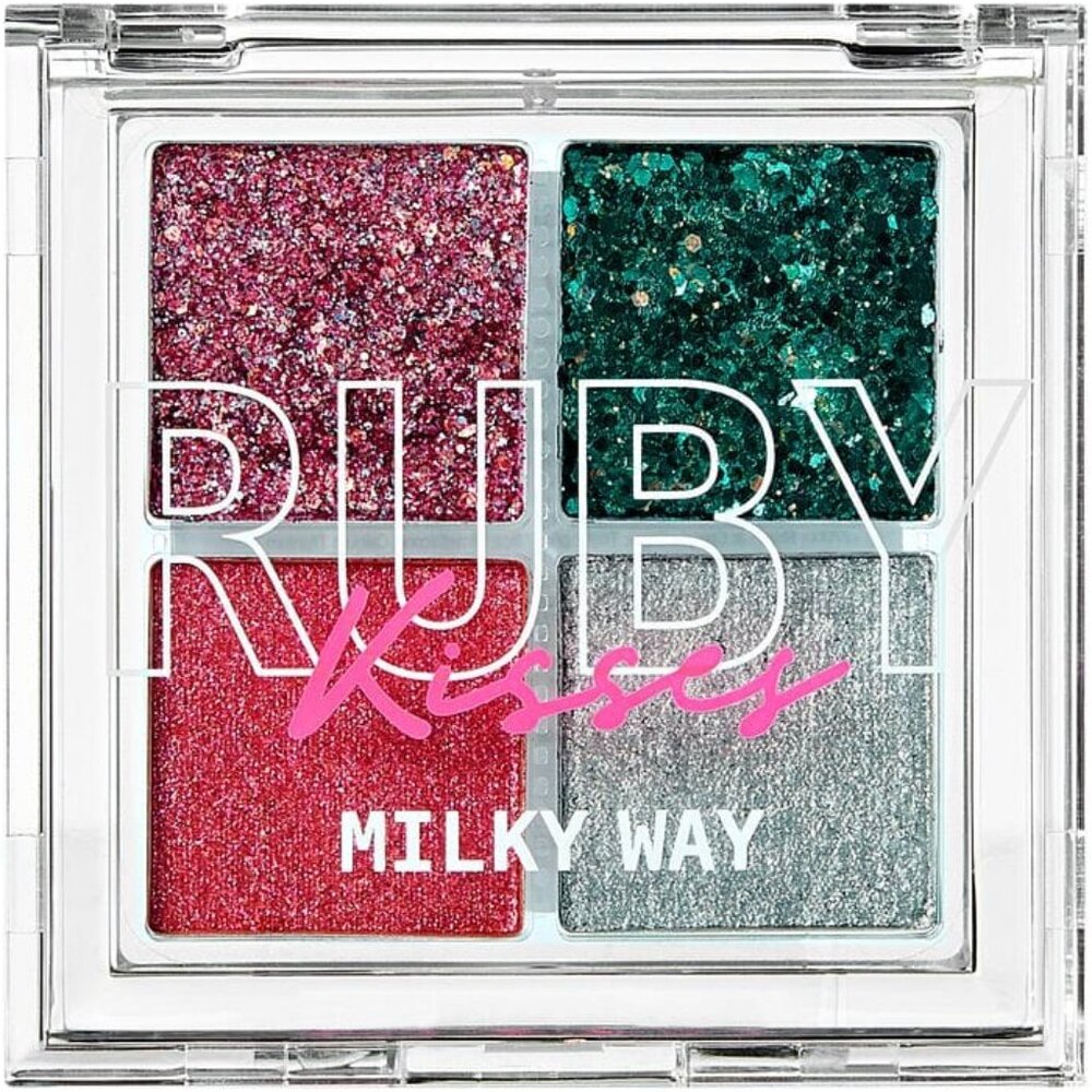 Ruby Kiss Glitter Gem Eye Shadow Palette #GGP04 Milkway Eyeshadow Palette - Picture 1 of 9